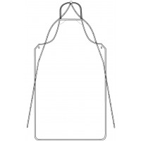 AVENTAL TELA DUPLA/TURC ALÇ/CORD/TI,110X75 BRANCO*